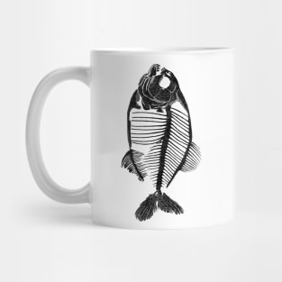 Piranha Skeleton Black - Memoria Amazonica Mug